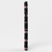 Moderne Editable Pink Joy Calligraphy on Black Case-Mate iPhone Hülle (Hinten/Rechts)