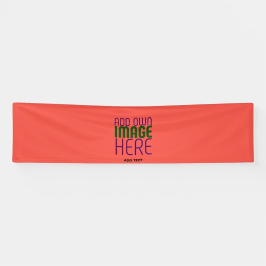 MODERNE EDITABLE RED ORANGE IMAGE TEMPLATE BANNER (Horizontal)