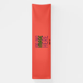 MODERNE EDITABLE RED ORANGE IMAGE TEMPLATE BANNER (Vertikal)