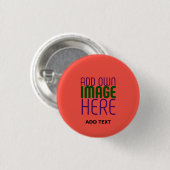 MODERNE EDITABLE RED ORANGE IMAGE TEMPLATE BUTTON (Vorne & Hinten)