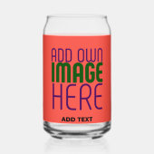 MODERNE EDITABLE RED ORANGE IMAGE TEMPLATE DOSENGLAS (Vorderseite)