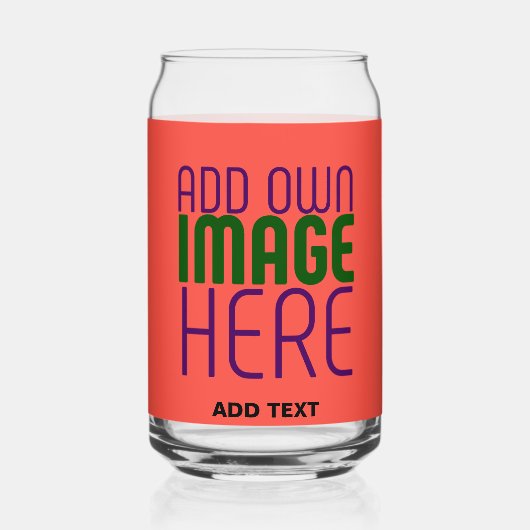 MODERNE EDITABLE RED ORANGE IMAGE TEMPLATE DOSENGLAS (Rückseite)