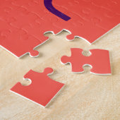 MODERNE EDITABLE RED ORANGE IMAGE TEMPLATE PUZZLE (Seite)