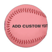 MODERNE, EDITABLE SALMON PINK BILDTEMPLATE BASEBALL (Vorderseite Links)