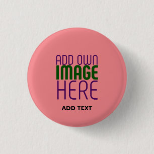 MODERNE, EDITABLE SALMON PINK BILDTEMPLATE BUTTON