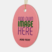 MODERNE, EDITABLE SALMON PINK BILDTEMPLATE KERAMIK ORNAMENT (Links)