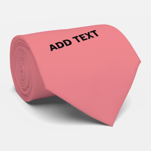 MODERNE, EDITABLE SALMON PINK BILDTEMPLATE KRAWATTE (Gerollt)