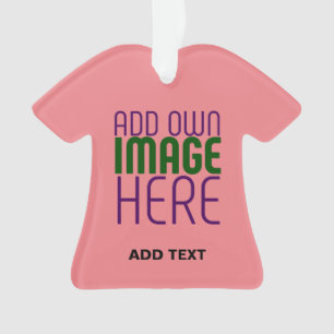 MODERNE, EDITABLE SALMON PINK BILDTEMPLATE ORNAMENT