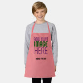 MODERNE, EDITABLE SALMON PINK BILDTEMPLATE SCHÜRZE (Getragen)