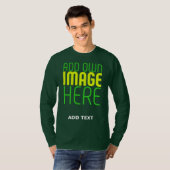 MODERNE EDITABLE TIEFE FOREST IMAGE TEMPLATE T-Shirt (Vorne ganz)