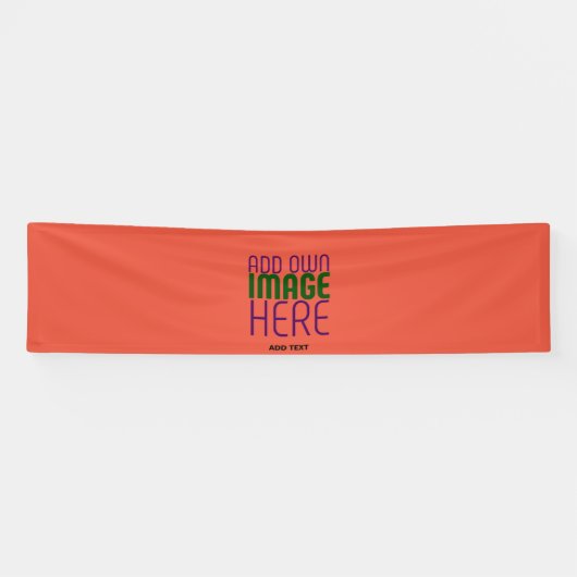 MODERNE EDITABLE TOMATO RED IMAGE TEXT TEMPLATE BANNER (Horizontal)