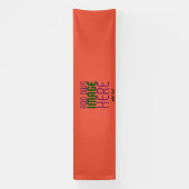 MODERNE EDITABLE TOMATO RED IMAGE TEXT TEMPLATE BANNER (Vertikal)