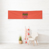 MODERNE EDITABLE TOMATO RED IMAGE TEXT TEMPLATE BANNER (InSitu)