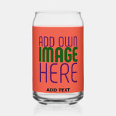 MODERNE EDITABLE TOMATO RED IMAGE TEXT TEMPLATE DOSENGLAS (Rückseite)