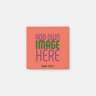 MODERNE EDITABLE TOMATO RED IMAGE TEXT TEMPLATE POST-IT KLEBEZETTEL