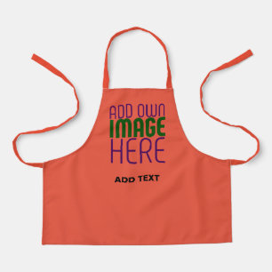 MODERNE EDITABLE TOMATO RED IMAGE TEXT TEMPLATE SCHÜRZE