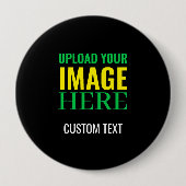 Moderne, editierbare, einfache schwarze Bild- und Button (Vorderseite)