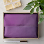 Moderne editierbare monogrammierte Text & Lila Omb Seidenpapier (Geschenk)