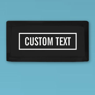 Moderne editierbare Text in weißem Logo-Stil-Rahme Banner