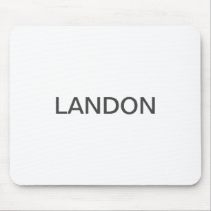Moderne editierbare Text Weiß und Dunkelgrau Mousepad