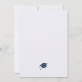Moderne Editoriale Schrift Graduierung Einladung (Rückseite)
