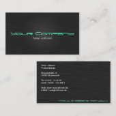 Moderne Edle Metall Visitenkarte Businesscard (Vorne/Hinten)