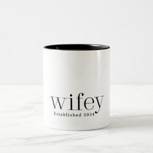 Moderne Ehefrau Zweifarbige Tasse