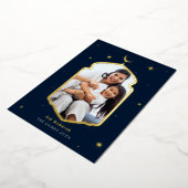 Moderne Eid Mubarak Holiday Foil Einladung (Gedreht)