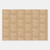 Moderne Eid Mubarak Wrapping Paper Sheets Geschenkpapier Set (Vorderseite)