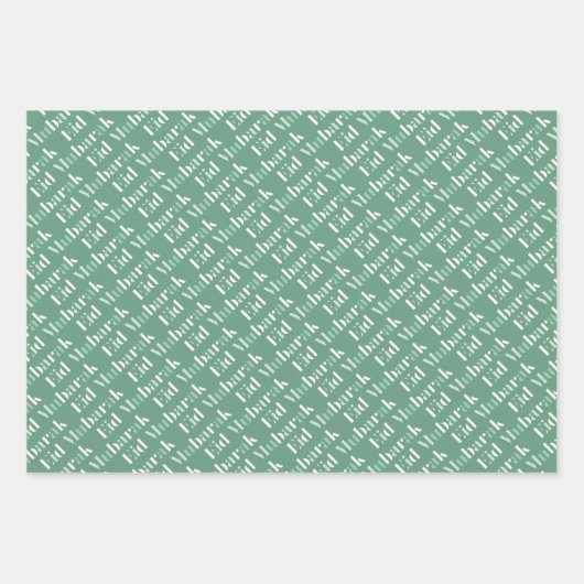Moderne Eid Mubarak Wrapping Paper Sheets Geschenkpapier Set (Vorderseite 2)