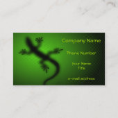 Moderne Eidechsen-Silhouette Visitenkarte (Vorderseite)