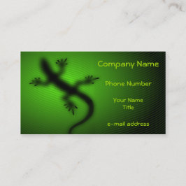 Moderne Eidechsen-Silhouette Visitenkarte