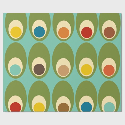 Moderne Eier aus dem Mittelalter Geschenkpapier (Flach)