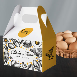 Moderne Eier-Illustration Kartonverpackungsbox-Tas Geschenkschachtel