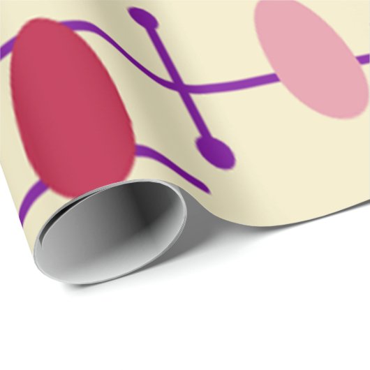 Moderne Eier und Bunnies des Mittelalters Geschenkpapier (Rolleneckpunkt)