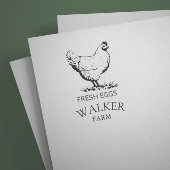 Moderne Eierkarton für Monogramm Permastempel