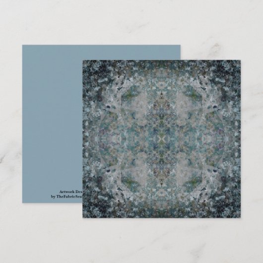 Moderne, eine Art Abstrakte Kunst in einer foggisc Karte (Vorne/Hinten)