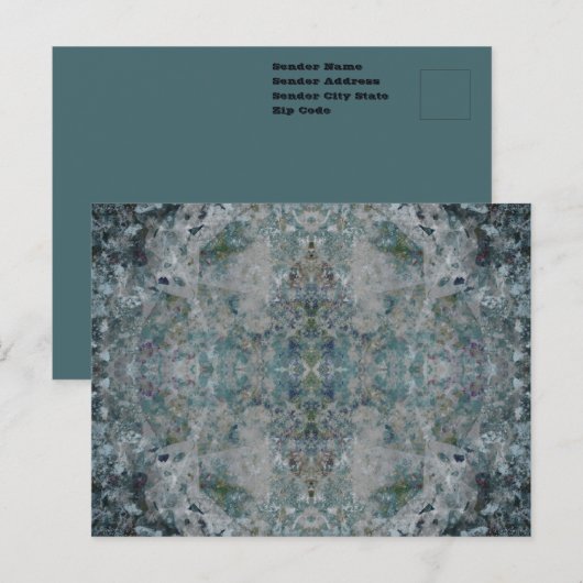 Moderne, eine Art Abstrakte Kunst in einer foggisc Postkarte (Vorne/Hinten)