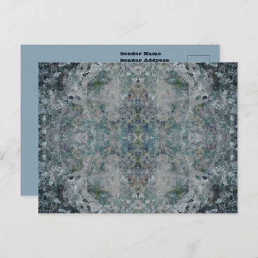 Moderne, eine Art Abstrakte Kunst in einer foggisc Postkarte (Vorne/Hinten)