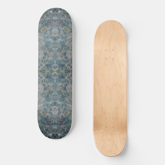 Moderne, eine Art Abstrakte Kunst in einer foggisc Skateboard (Vorderseite)