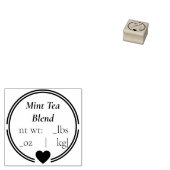 Moderne, einfach anpassbare Briefmarke aus Teeskau Gummistempel (Stempel)