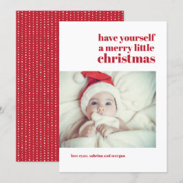 Moderne, einfach anpassbare Weihnachtskarte für da Einladung