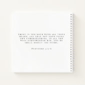 Moderne, einfach gesegnete Schwarz-Weiß-Sermon-Not Notizblock (Rückseite)