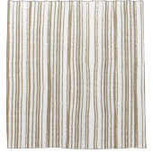 Moderne, einfach Minimalistisch gestreift Duschvorhang (Vorderseite)