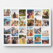 Moderne einfache 24-Foto Collage Fotoplatte (Vorderseite)