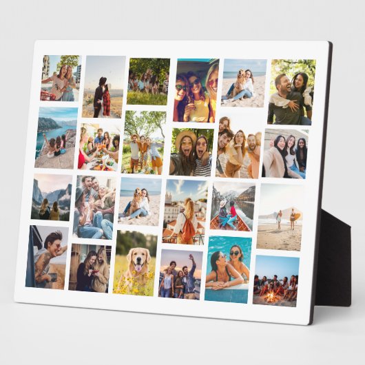 Moderne einfache 24-Foto Collage Fotoplatte (Seite)