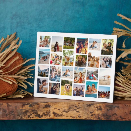 Moderne einfache 24-Foto Collage Fotoplatte (Seite)