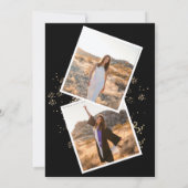 Moderne Einfache 2-Foto-Graduierungsparty Einladung (Rückseite)