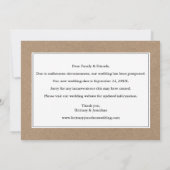 Moderne Einfache 2-Foto Rettete die neue Date Kraf Save The Date (Rückseite)