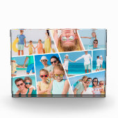 Moderne, einfache 9 Bilder Collage Fotoblock (Vorderseite)